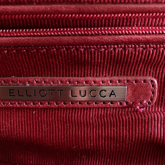 Vintage Elliott Luca Leather Woven Clutch Bag in Red - Picture 3 of 16